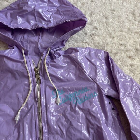 Vintage California Raisins 1987 Purple 100% Vinyl Rain Coat Jacket Kids Sz 5 - Picture 3 of 13